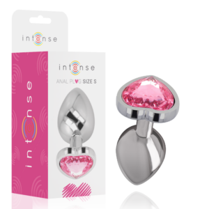 Intense Anal Toys-Analplug Metall Aluminium Herz · Spielzeug aus Glas & Metall
