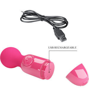 High Tech-Magenta Mini Vibrator Personal-Silikon, Wiederaufladbar · Vibratoren (Bild 3)