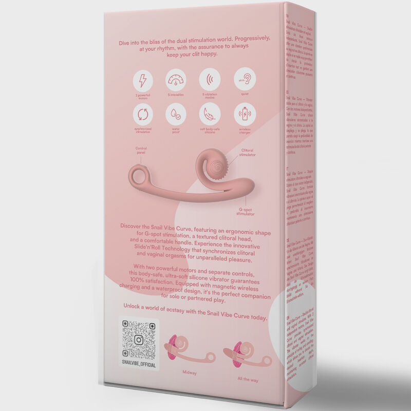 Snail Vibe-Curve Vibrator, Silikon, 5 Geschwindigkeiten · Vibratoren (Bild 2)