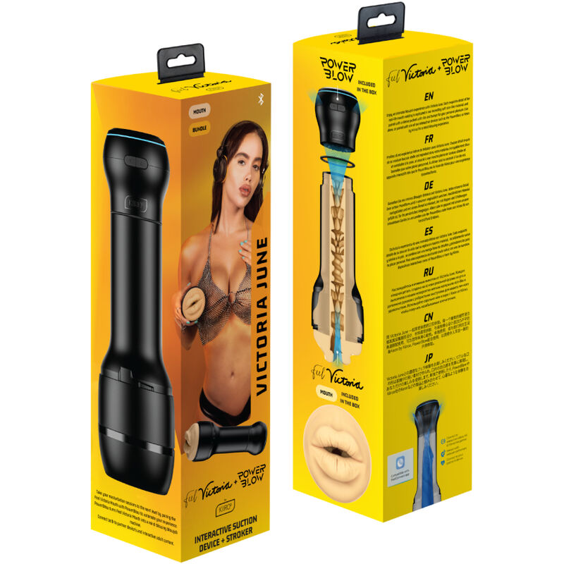 Kiiroo-Powerblow und Feelvictoria Mouth Stroker Set-Silikon, App · Sextoys