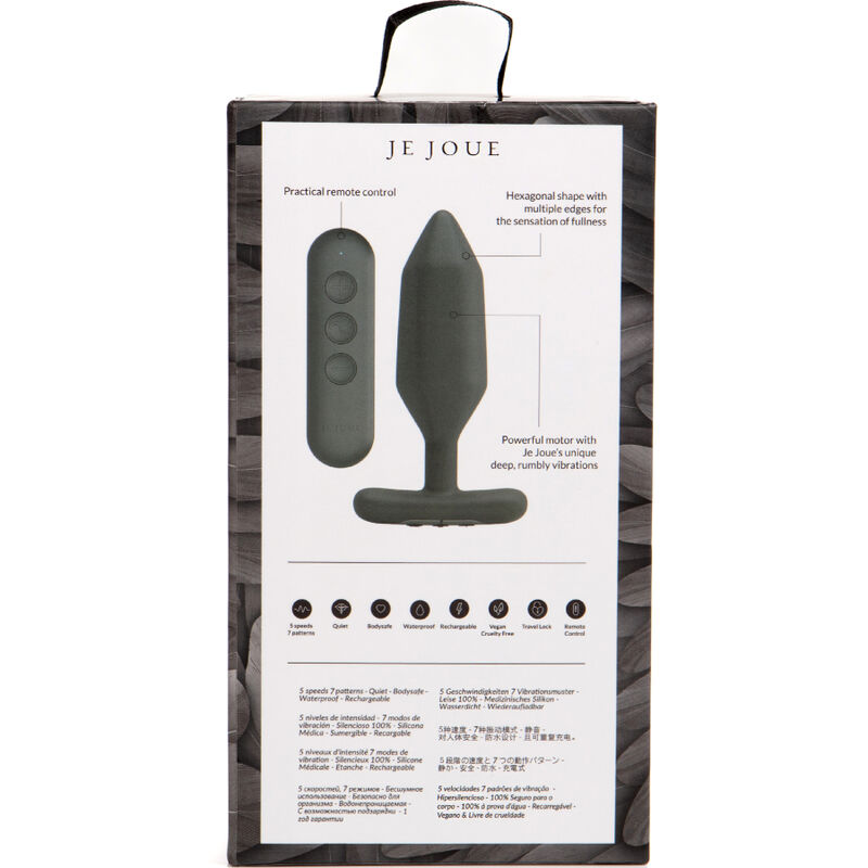 Je Joue-Onyx Analplug Vibrator Schwarz-Silikon · Vibratoren (Bild 3)