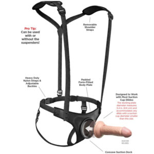 Pipedreams-Body Dock Bretelle Strap-on-Silikon, Saugnapf · Strap-on & Harness (Bild 6)