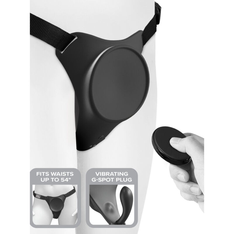 Pipedreams-Body Dock G-spot Pro Harness-Silikon, 10 Geschwindigkeiten · Strap-on & Harness (Bild 2)