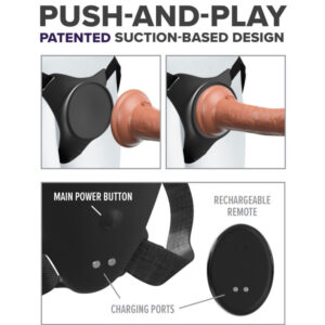 Pipedreams-Body Dock G-spot Pro Harness-Silikon, 10 Geschwindigkeiten · Strap-on & Harness (Bild 4)