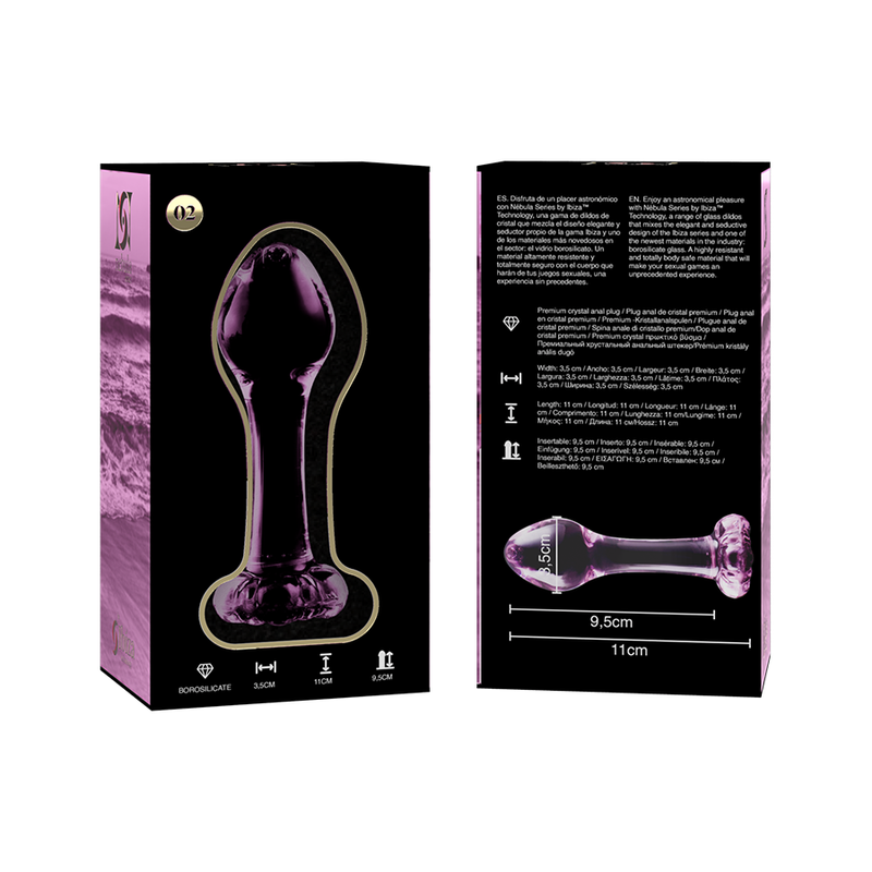 Nebula Series by Ibiza-Modell 2 Analplug aus Glas · Spielzeug aus Glas & Metall (Bild 6)
