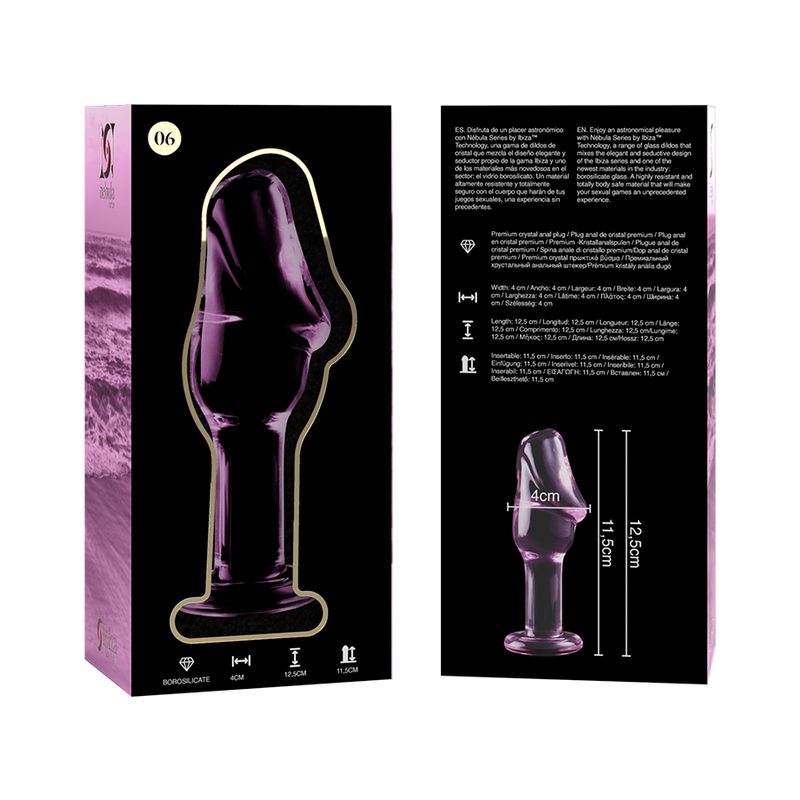 Nebula Series by Ibiza-Modell 6 Plug Kristall 12.5 cm oder 4 cm · Spielzeug aus Glas & Metall (Bild 6)