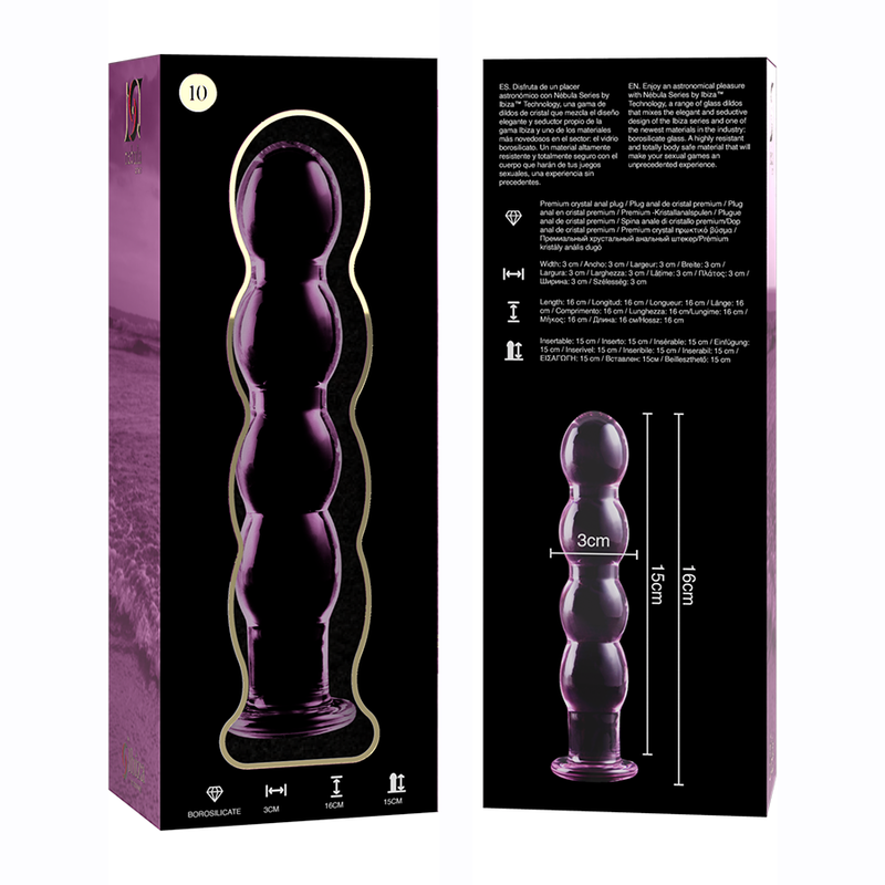 Nebula Series by Ibiza-Modell 10 Dildo Kristall 16.5 cm · Spielzeug aus Glas & Metall (Bild 6)