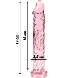 Nebula Series by Ibiza-Modell 12 Dildo Kristall 17 cm · Spielzeug aus Glas & Metall (Bild 3)