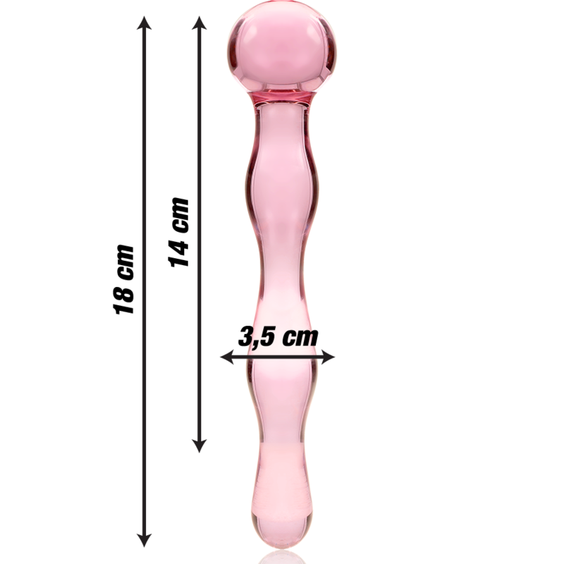 Nebula Series by Ibiza-Modell 13 Dildo Kristall 18 cm · Spielzeug aus Glas & Metall (Bild 3)