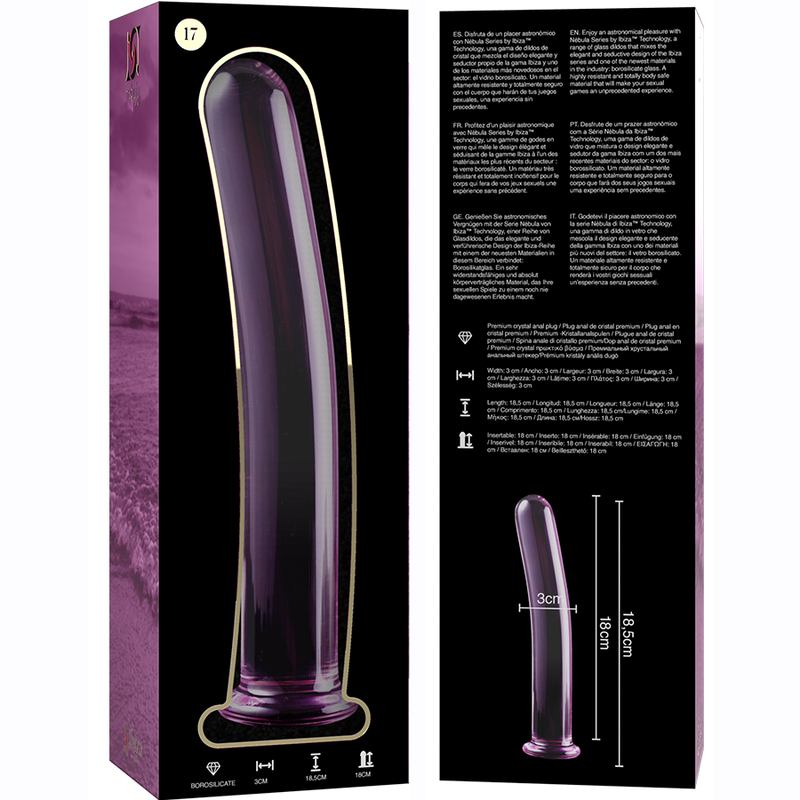 Nebula Series by Ibiza-Modell 17 Dildo Kristall 18.5 cm · Spielzeug aus Glas & Metall (Bild 6)