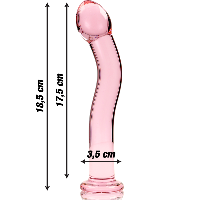 Nebula Series by Ibiza-Modell 18 Dildo Kristall 18.5 cm · Spielzeug aus Glas & Metall (Bild 2)
