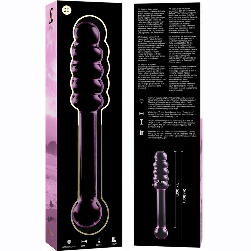 Nebula Series by Ibiza-Modell 20 Dildo Kristall 20.5 cm · Spielzeug aus Glas & Metall (Bild 6)