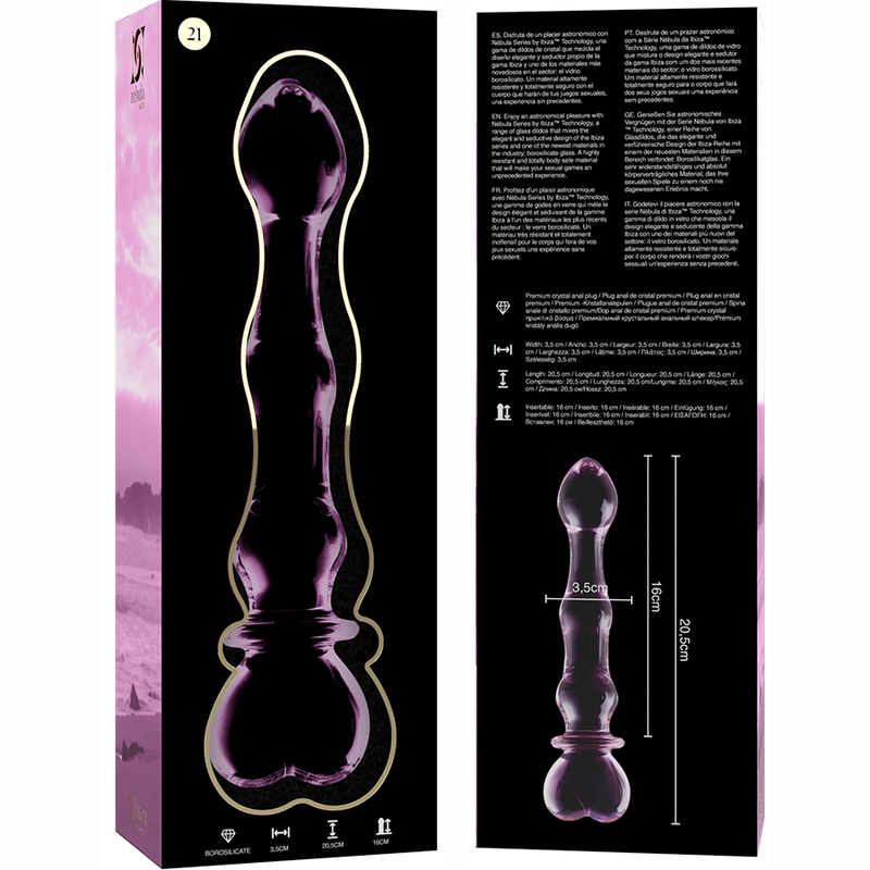 Nebula Series by Ibiza-Modell 21 Dildo Kristall 20.5 cm · Spielzeug aus Glas & Metall (Bild 6)