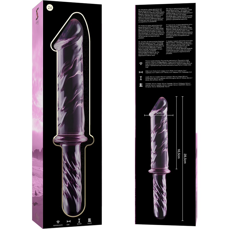 Nebula Series by Ibiza-Modell 24 Dildo aus Borsilikatglas · Spielzeug aus Glas & Metall (Bild 6)