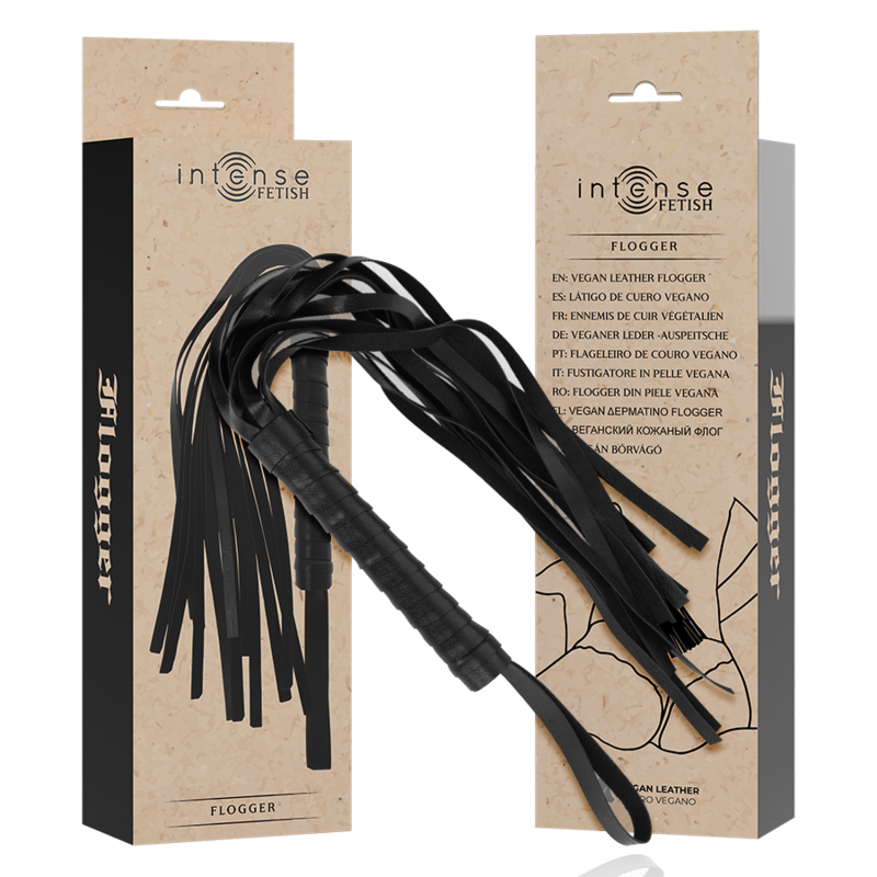 Intense Fetish-Flogger aus veganem Leder