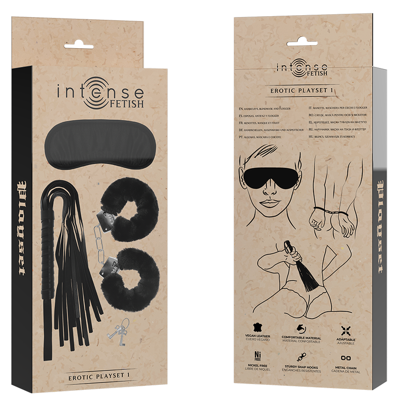 Intense Fetish-Erotische Playset 1 mit Handschellen, Augenmaske · Bondage & Handschellen (Bild 2)