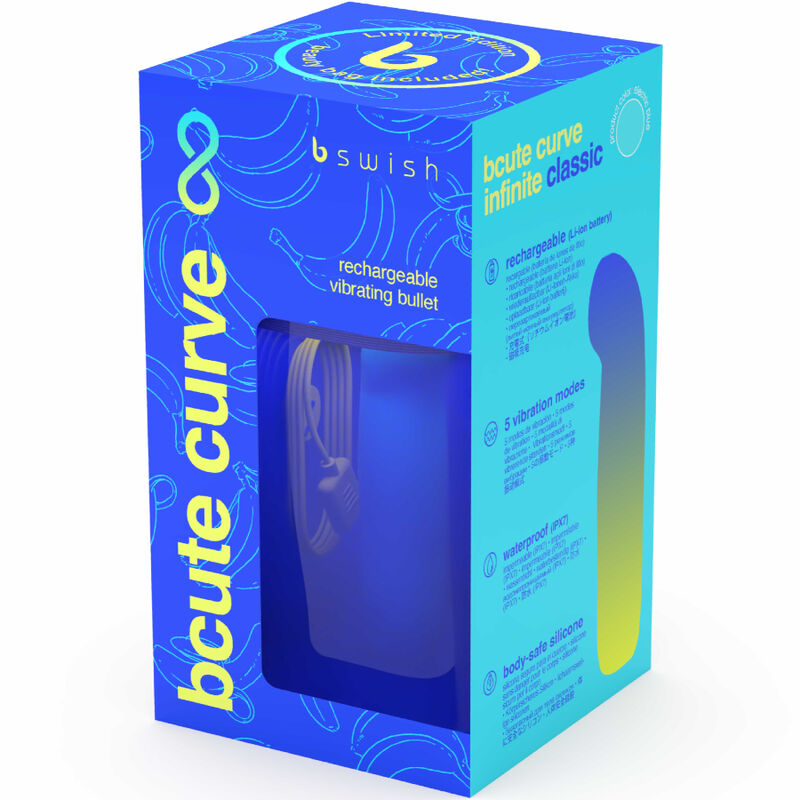 B Swish-Bucute Curve Infinite Classic Vibrator Wiederaufladbar durch-Blau · Vibratoren (Bild 6)