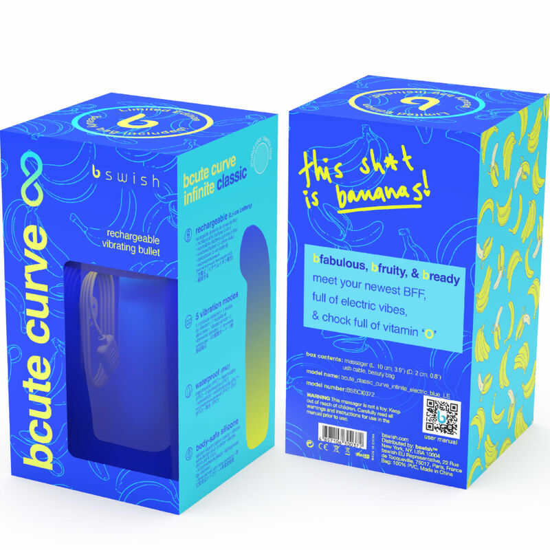 B Swish-Bucute Curve Infinite Classic Vibrator Wiederaufladbar durch-Blau · Vibratoren (Bild 3)