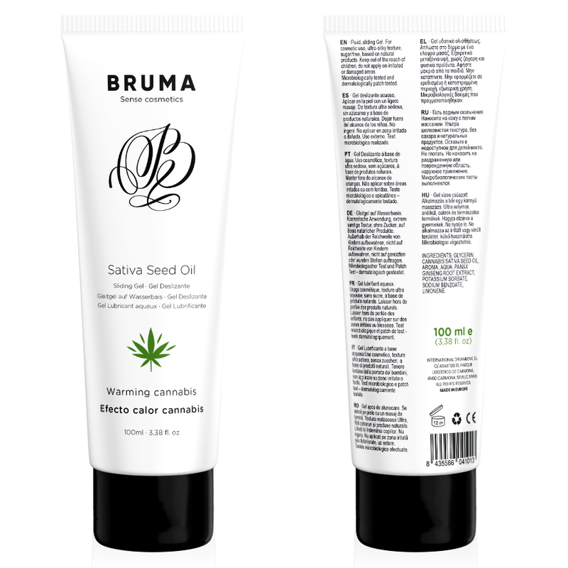Bruma-Wärmendes Gleitgel mit Sativa-Samenöl