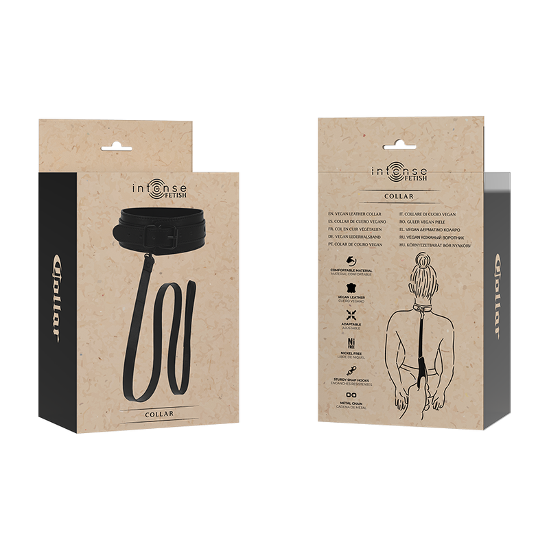 Intense Fetish-Halskette aus veganem Leder · Bondage & Handschellen (Bild 4)