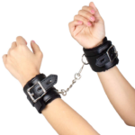 Secretplay 100% Fetish-Bondage Neri Handgelenke, Sammlung Bdsm-Metal · Sextoys