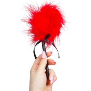 Secretplay 100% Fetish-Duster von Penis Marabou Rot · Sextoys