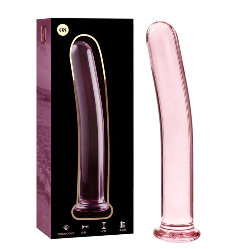 Nebula Series by Ibiza-Modell 8 Dildo Kristall 14.5 x 2 cm · Spielzeug aus Glas & Metall (Bild 3)
