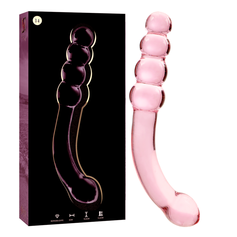 Nebula Series by Ibiza-Modell 14 Dildo Kristall 18.5 cm · Spielzeug aus Glas & Metall (Bild 3)