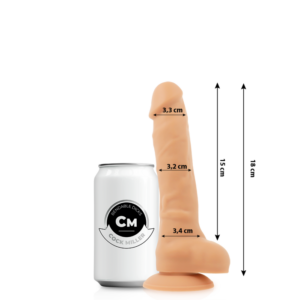 Cock Miller-Realistischer Dildo aus dichtem Silikon Biegsam Hautfarben 18 cm