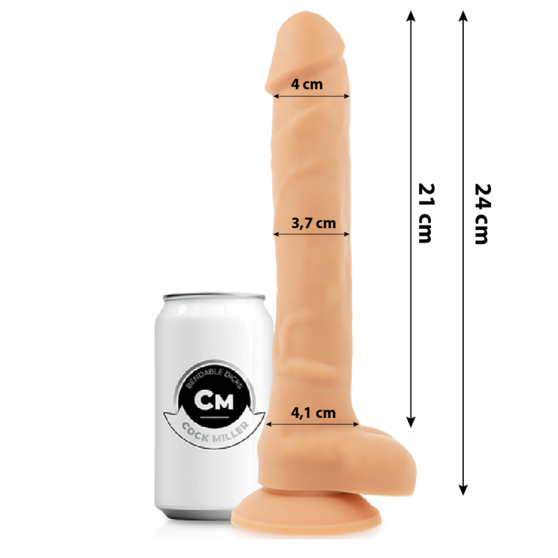 Cock Miller-Dildo Articulierbare Silikon Density Cocksil 24 cm · Strap-on & Harness