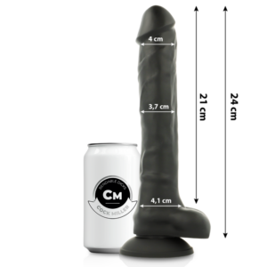 Cock Miller-Dildo Silikon Dual Density Cocksil Biegsam Schwarz