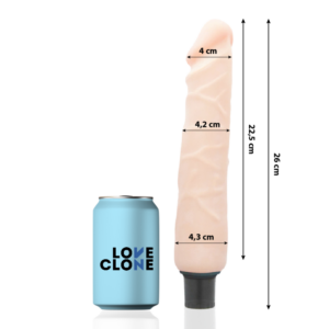 Loveclone-Jansen Vibrator mit Selbstschmierung 26 Cm – Ø 4.2 Cm-TPR · Vibratoren (Bild 2)