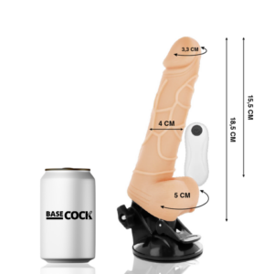 Basecock-Realistischer Vibrator mit Drahtfernbedienung 18.5 cm · Vibratoren (Bild 2)