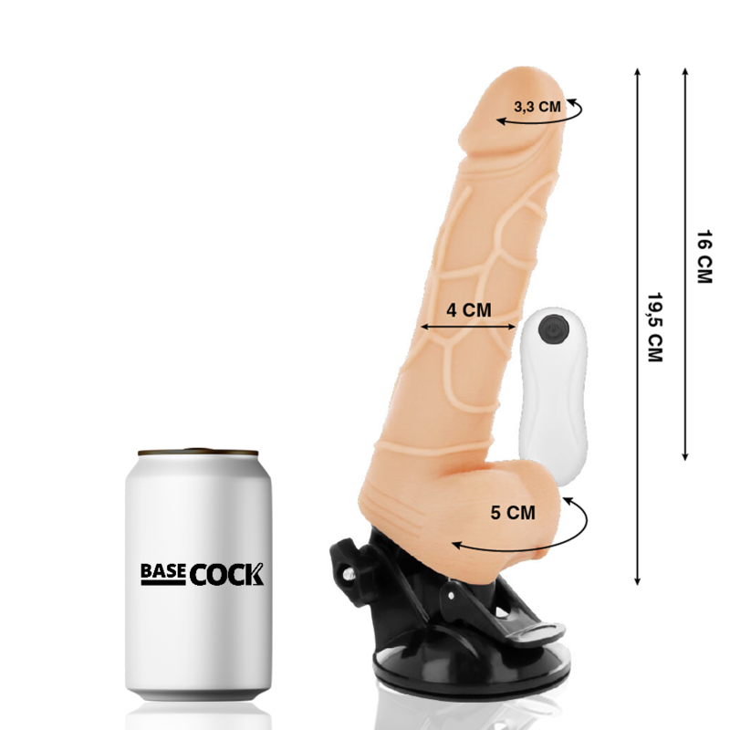 Basecock-Realistische Vibrator mit 12 Modi 19.5 cm Hoden · Vibratoren (Bild 2)