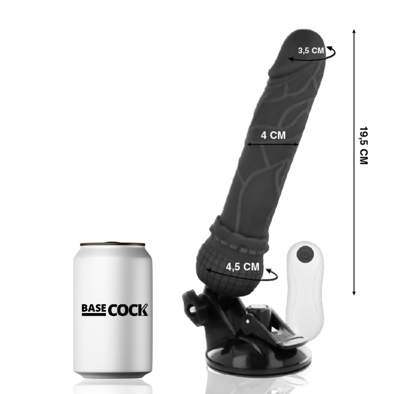 Basecock-Realistischer Vibrator 12 Modi mit Fernbedienung 19.5 cm · Vibratoren (Bild 4)