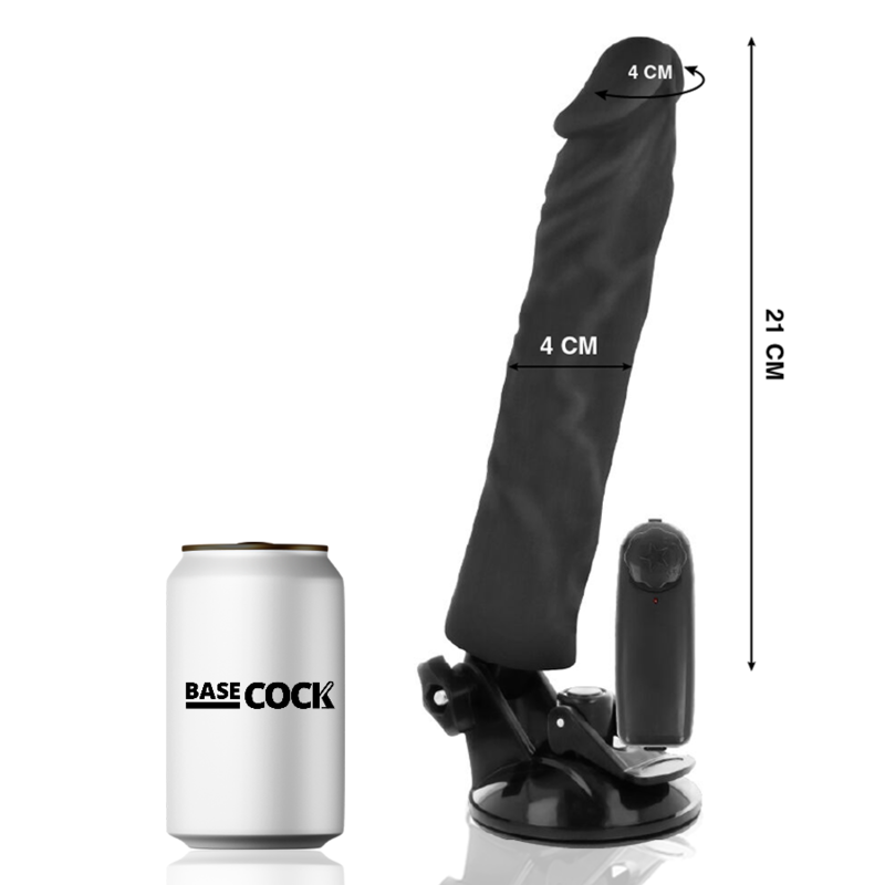 Basecock-Realistische Vibrator mit Fernbedienung 21 cm, TPE · Vibratoren (Bild 2)