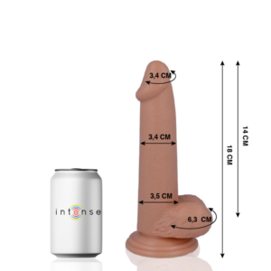 Mr. Intense Dildos-10 Realistischer Dildo 18 cm Ø 3.4 cm-PVC, Saugnapf