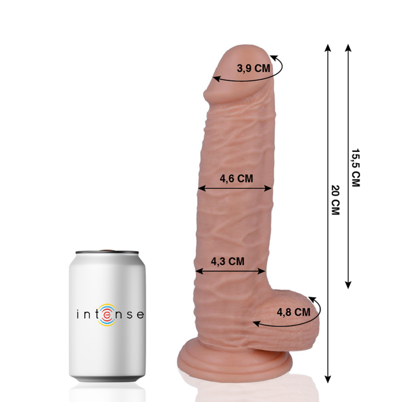 Mr. Intense Dildos-20 Realistischer Penis 20 cm Ø 4.6 cm-PVC, Saugnapf