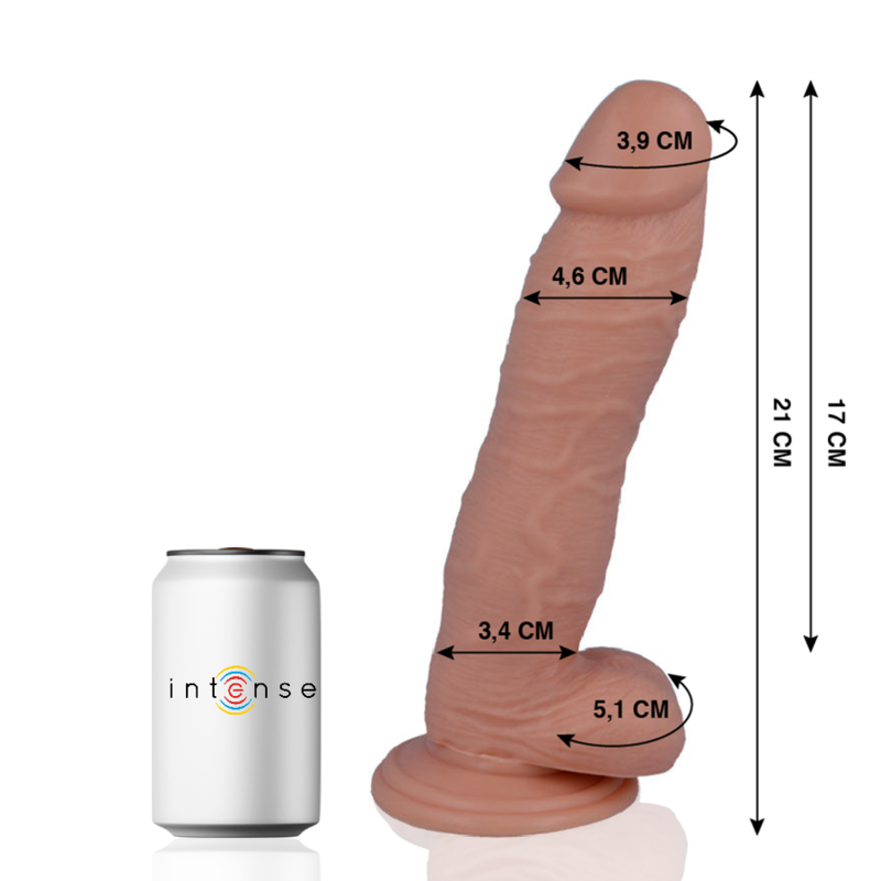 Mr. Intense Dildos-24 Realistischer Dildo 21 cm Ø 4.6 cm-PVC, Saugnapf