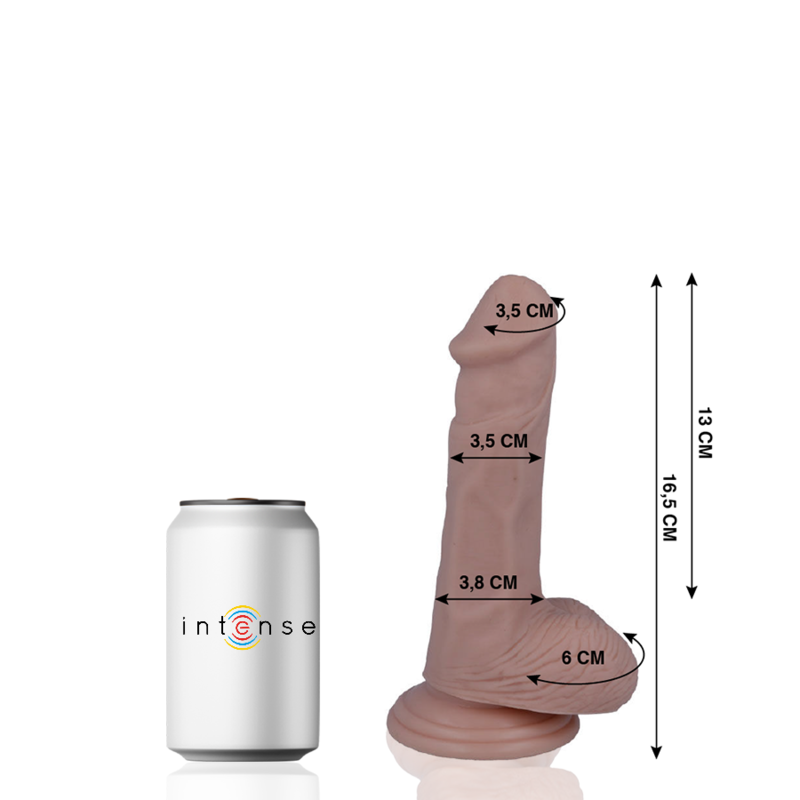 Mr. Intense Dildos-5 Realistischer Penis 16.5 Cm -o- 3.5 Cm-PVC, Saugnapf · Strap-on & Harness