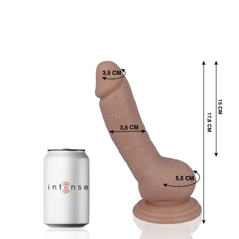 Mr. Intense Dildos-8 Realistischer Dildo 17.6 cm Ø 3.5 cm-PVC, Saugnapf