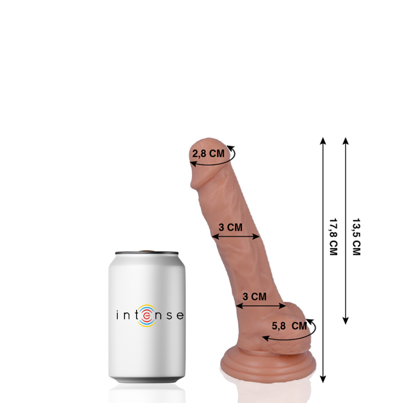 Mr. Intense Dildos-100% Realistisch Dildo 17.8 Cm X 3 Cm-PVC, Saugnapf · Strap-on & Harness