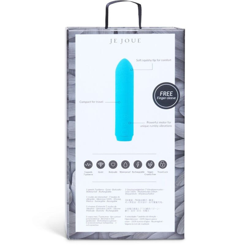 Je Joue-Bullet Classic Türkis-Silikon, 5 Geschwindigkeiten, Wiederaufladbar, USB · Vibratoren (Bild 4)