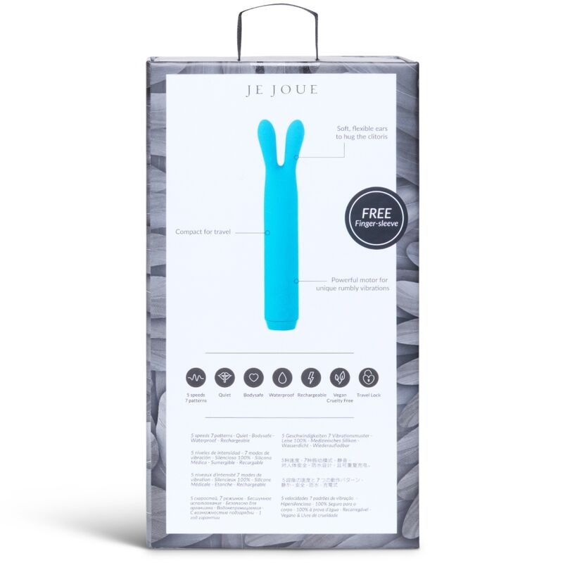 Je Joue-Bullet Rabbit Teal Strong-Silikon, 7 Geschwindigkeiten, Wiederaufladbar · Vibratoren (Bild 4)