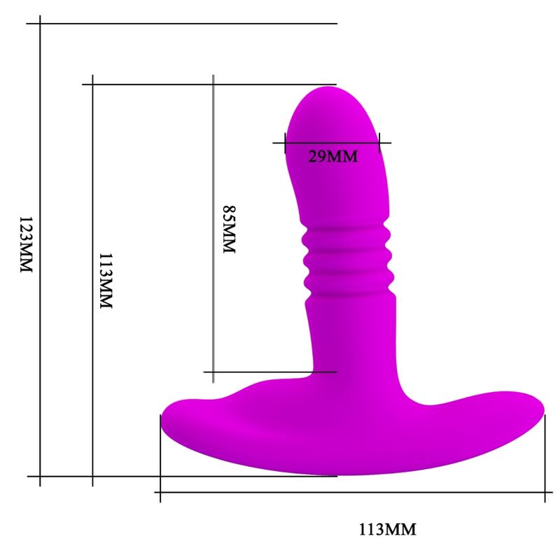Remote Control-Heather Analplug Unter-Silikon, 12 Geschwindigkeiten · Vibratoren (Bild 9)