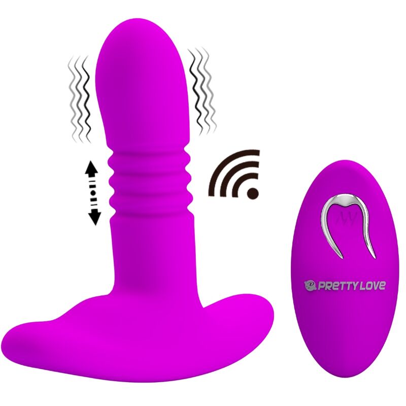 Remote Control-Heather Analplug Unter-Silikon, 12 Geschwindigkeiten · Vibratoren
