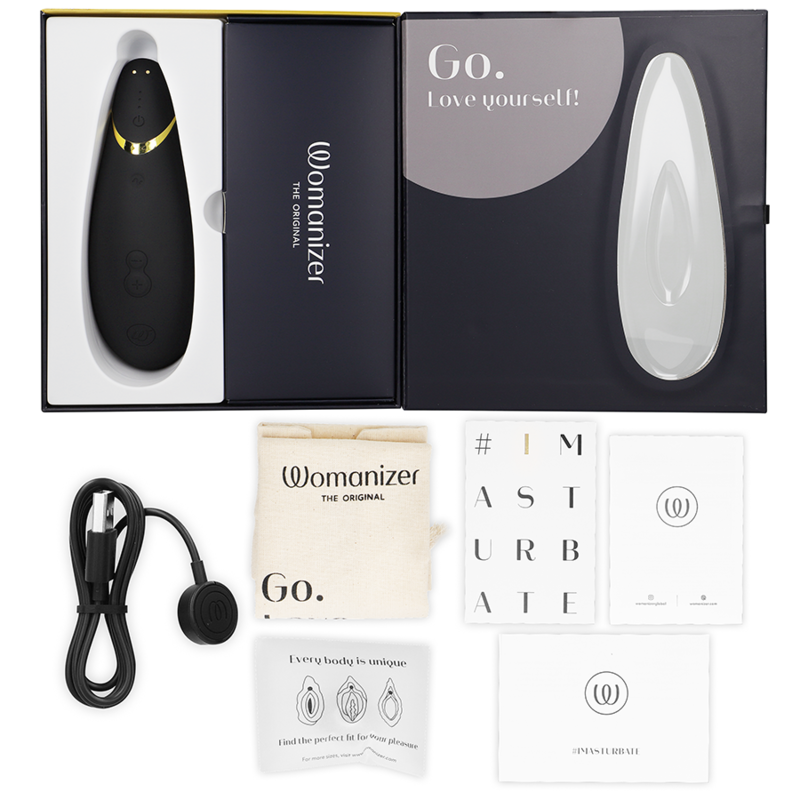 Womanizer-Premium 2 Stimulator Klitoris Schwarz-Silikon, 12 Geschwindigkeiten · Vibratoren (Bild 5)