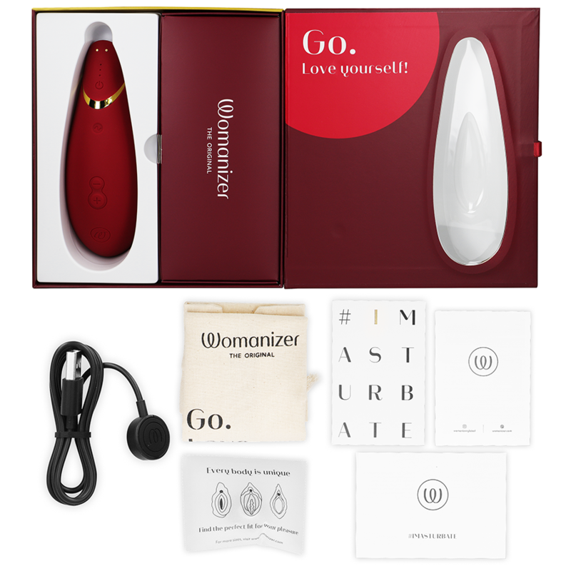 Womanizer-Premium 2 Stimulator der Klitoris Bordo-Silikon, 12 · Vibratoren (Bild 5)