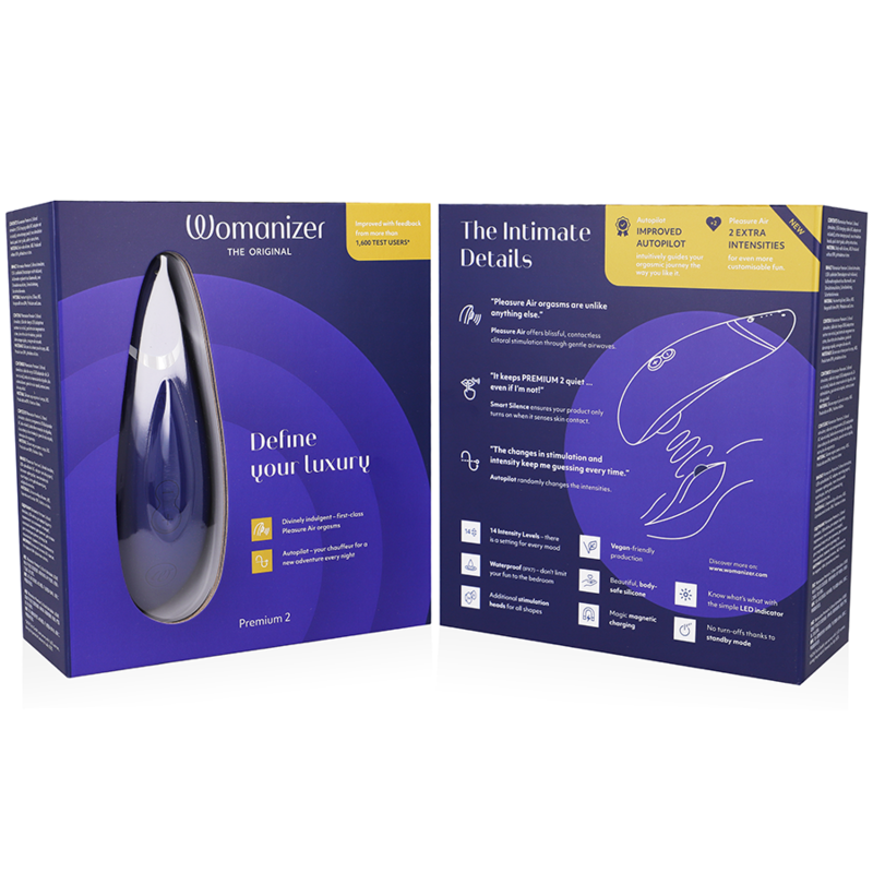Womanizer-Premium 2 Stimulator Blueberry-Silikon-Klitoris, 12 · Vibratoren (Bild 2)