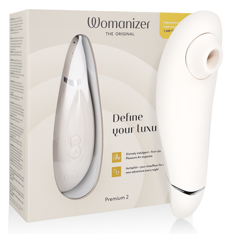 Womanizer-Premium 2 Stimulator Klitoris Warm Gray-Silikon, 12 · Vibratoren